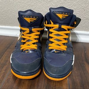 Navy and Yellow Nike Air Flights